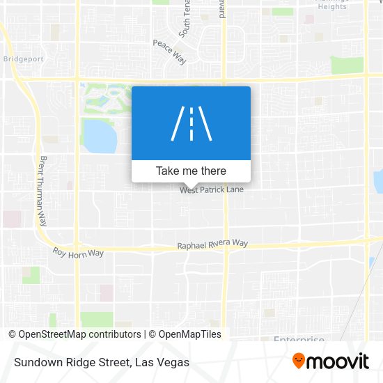 Sundown Ridge Street map