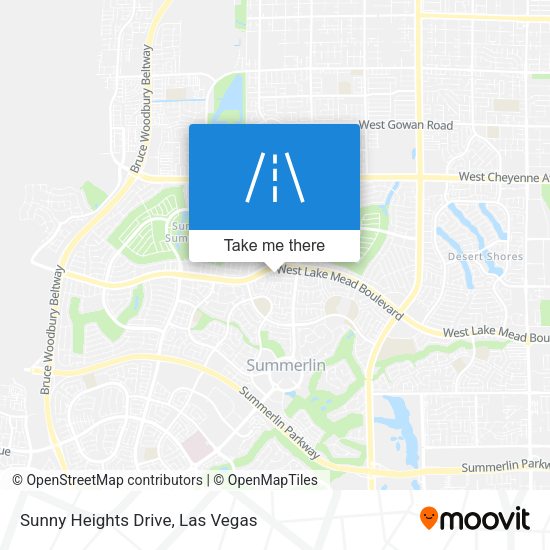 Sunny Heights Drive map