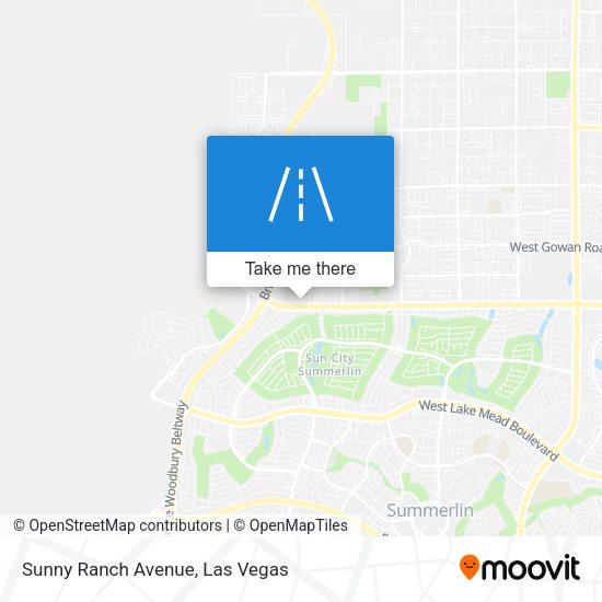 Sunny Ranch Avenue map