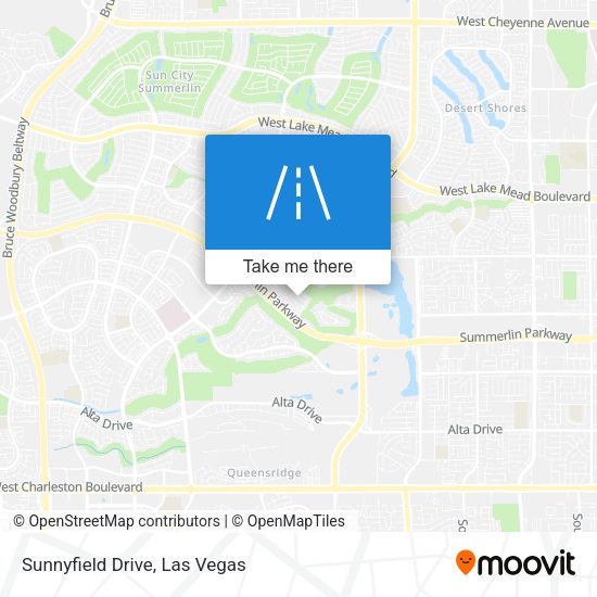 Sunnyfield Drive map