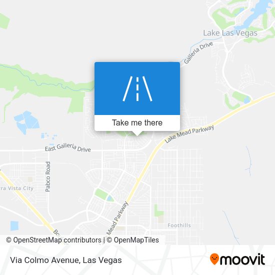 Mapa de Via Colmo Avenue