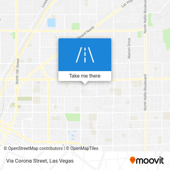 Via Corona Street map