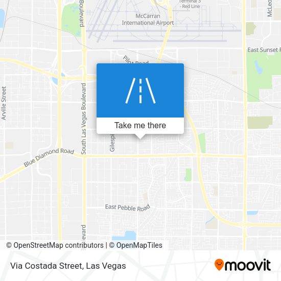 Via Costada Street map