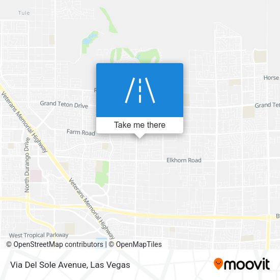 Via Del Sole Avenue map