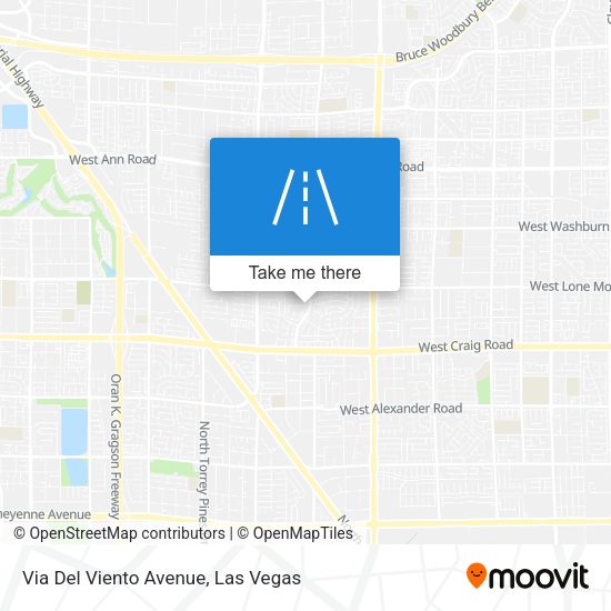 Mapa de Via Del Viento Avenue