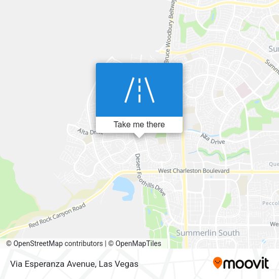 Via Esperanza Avenue map