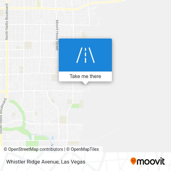 Whistler Ridge Avenue map