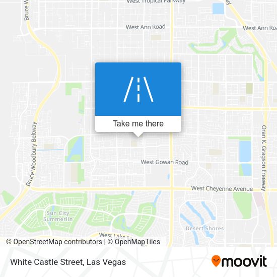 White Castle Street map