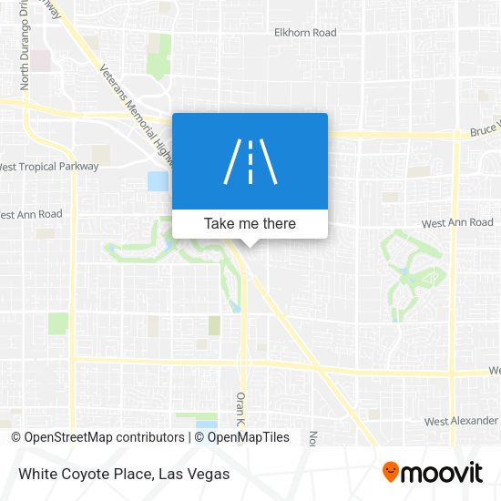 Mapa de White Coyote Place