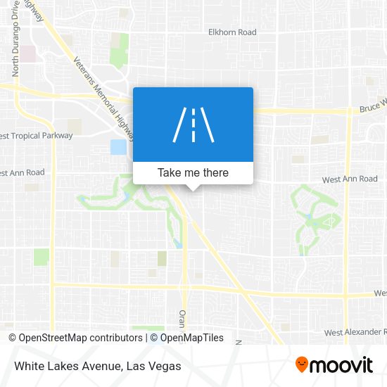 Mapa de White Lakes Avenue