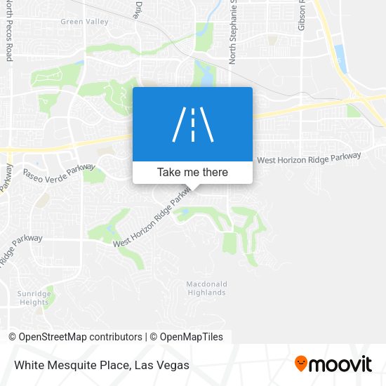 White Mesquite Place map