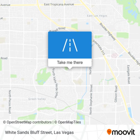White Sands Bluff Street map