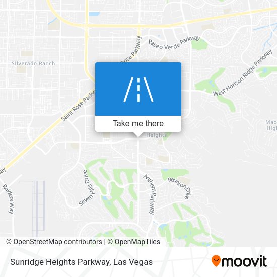 Mapa de Sunridge Heights Parkway
