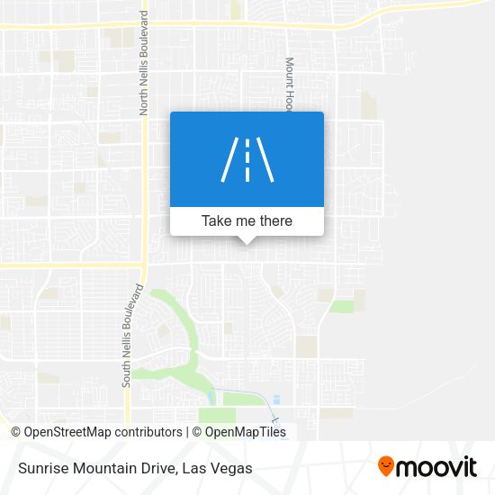 Sunrise Mountain Drive map