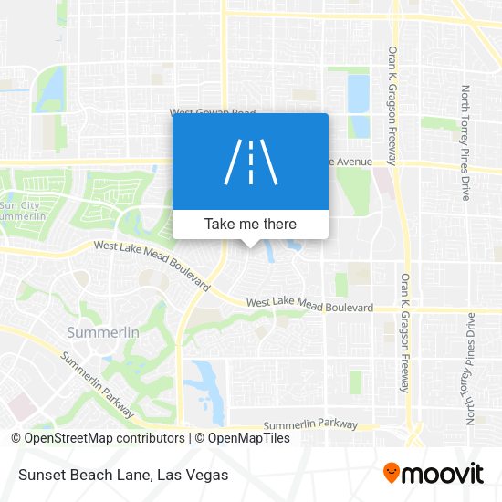 Sunset Beach Lane map