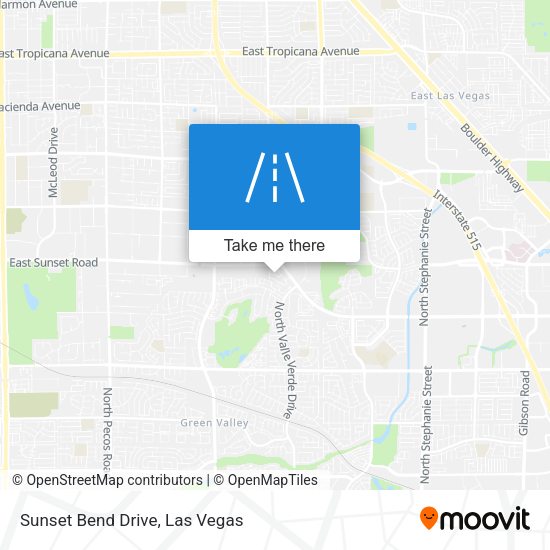 Sunset Bend Drive map