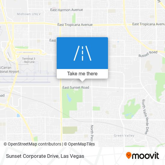 Sunset Corporate Drive map