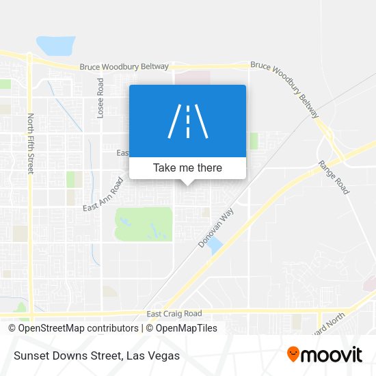 Sunset Downs Street map
