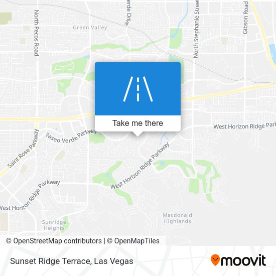 Mapa de Sunset Ridge Terrace