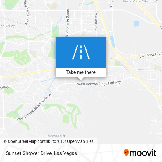 Mapa de Sunset Shower Drive