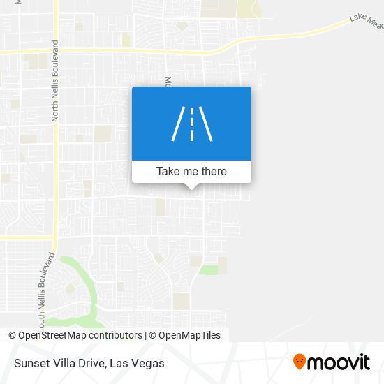 Sunset Villa Drive map