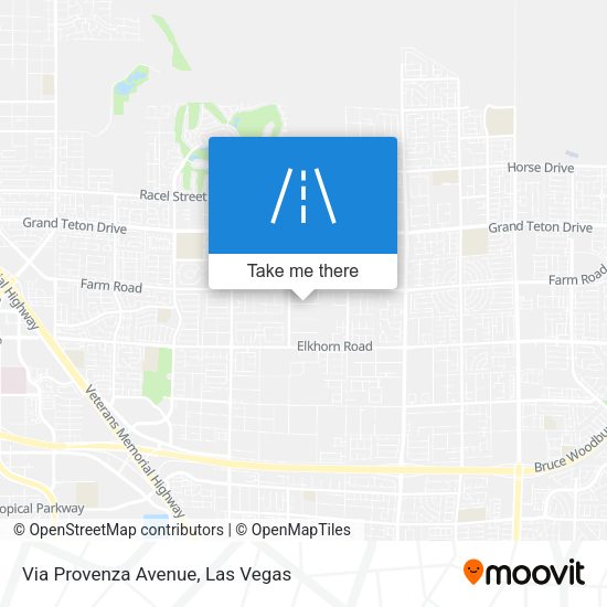 Via Provenza Avenue map