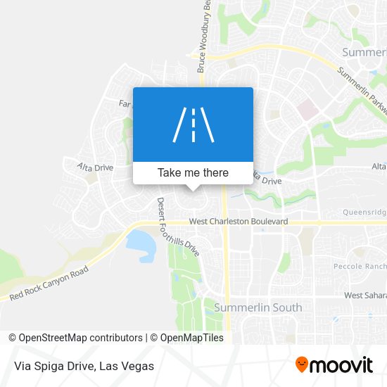 Via Spiga Drive map