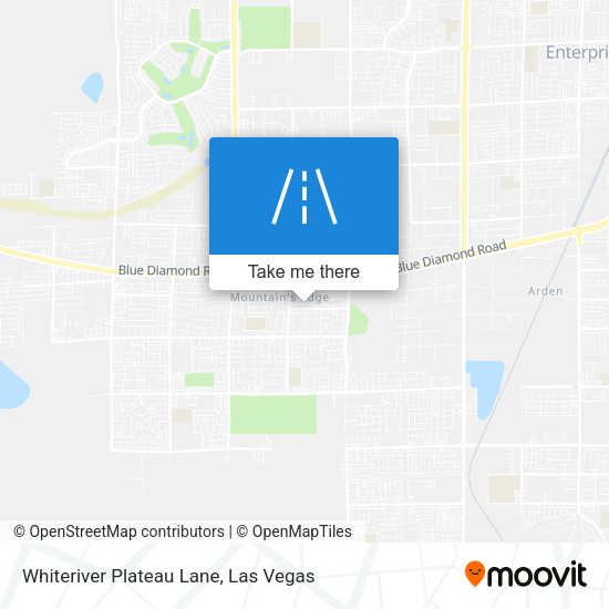 Whiteriver Plateau Lane map