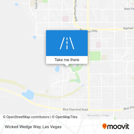 Mapa de Wicked Wedge Way