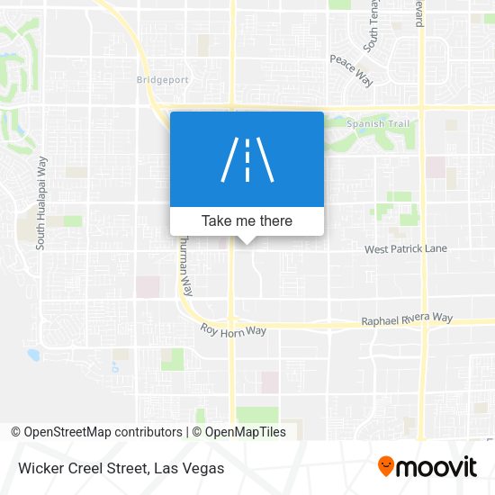Wicker Creel Street map
