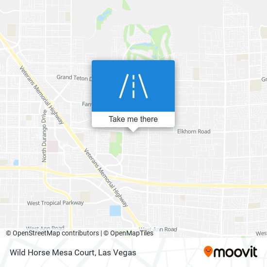 Mapa de Wild Horse Mesa Court