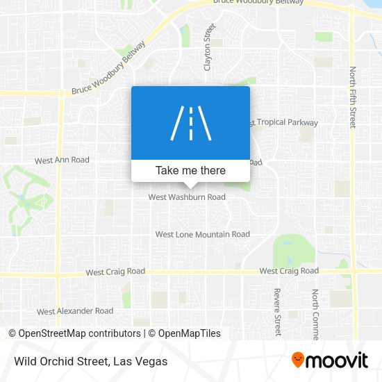 Mapa de Wild Orchid Street