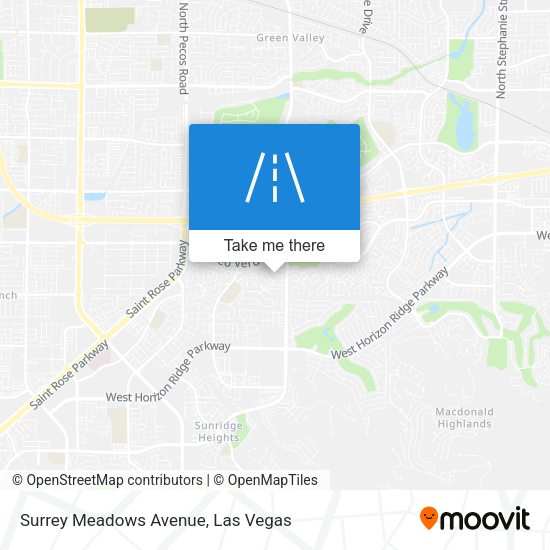 Surrey Meadows Avenue map