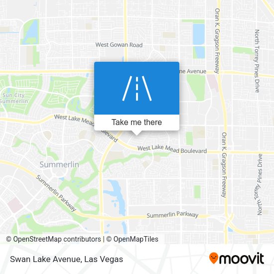 Swan Lake Avenue map