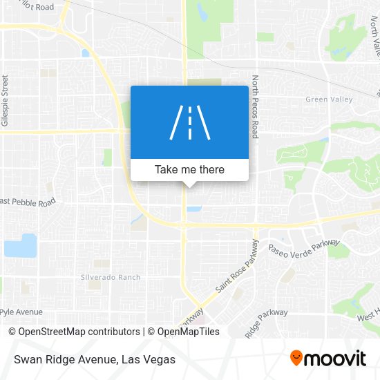 Swan Ridge Avenue map