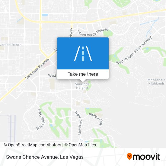 Mapa de Swans Chance Avenue