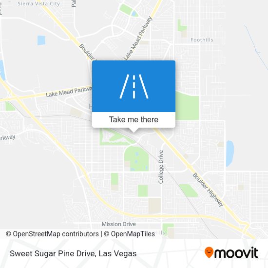 Sweet Sugar Pine Drive map