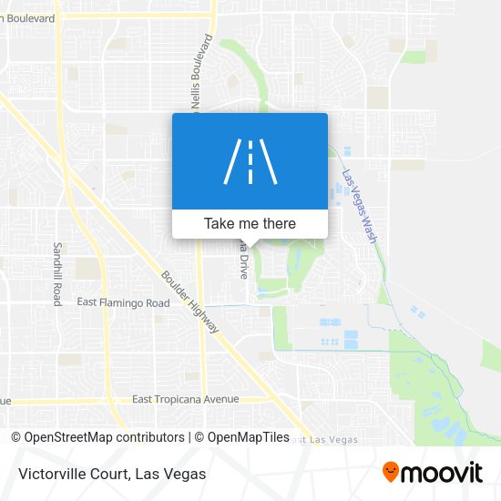 Mapa de Victorville Court