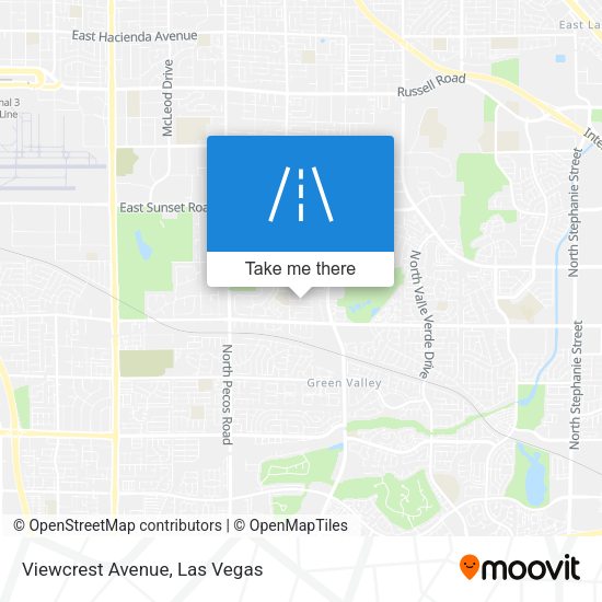Viewcrest Avenue map
