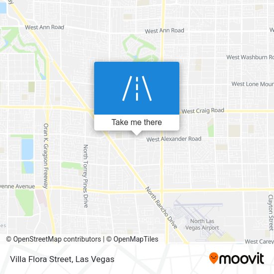 Villa Flora Street map
