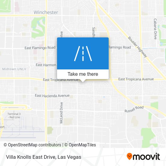 Villa Knolls East Drive map