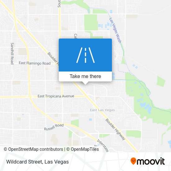 Wildcard Street map