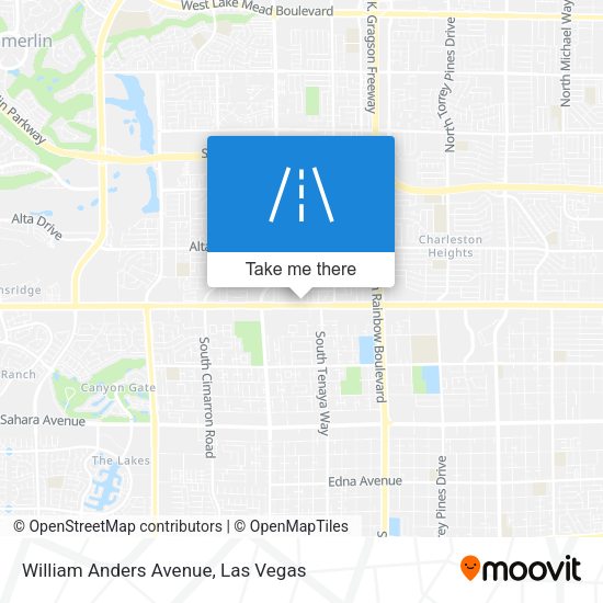 William Anders Avenue map