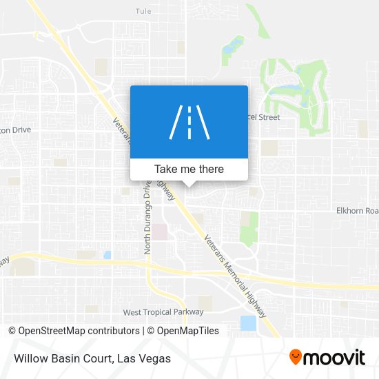 Mapa de Willow Basin Court