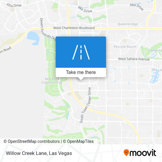 Willow Creek Lane map