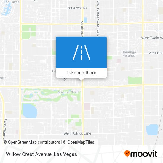 Willow Crest Avenue map