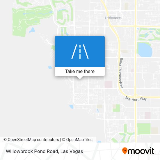 Willowbrook Pond Road map