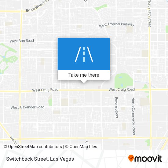 Switchback Street map