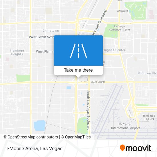 Mapa de T-Mobile Arena