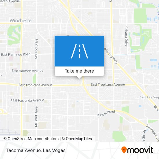 Mapa de Tacoma Avenue